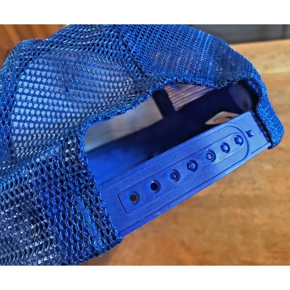 Bass Pro Shops Adjustable Snapback Mesh Trucker Baseball Hat Cap Navy Blue - Picture 6 of 7